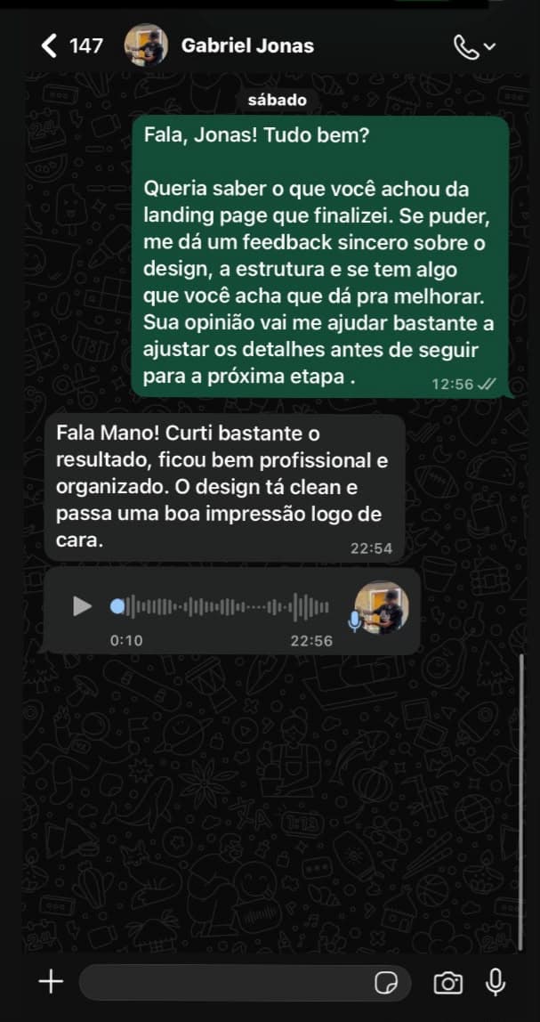 Print de resultado — métricas de campanha do cliente 2